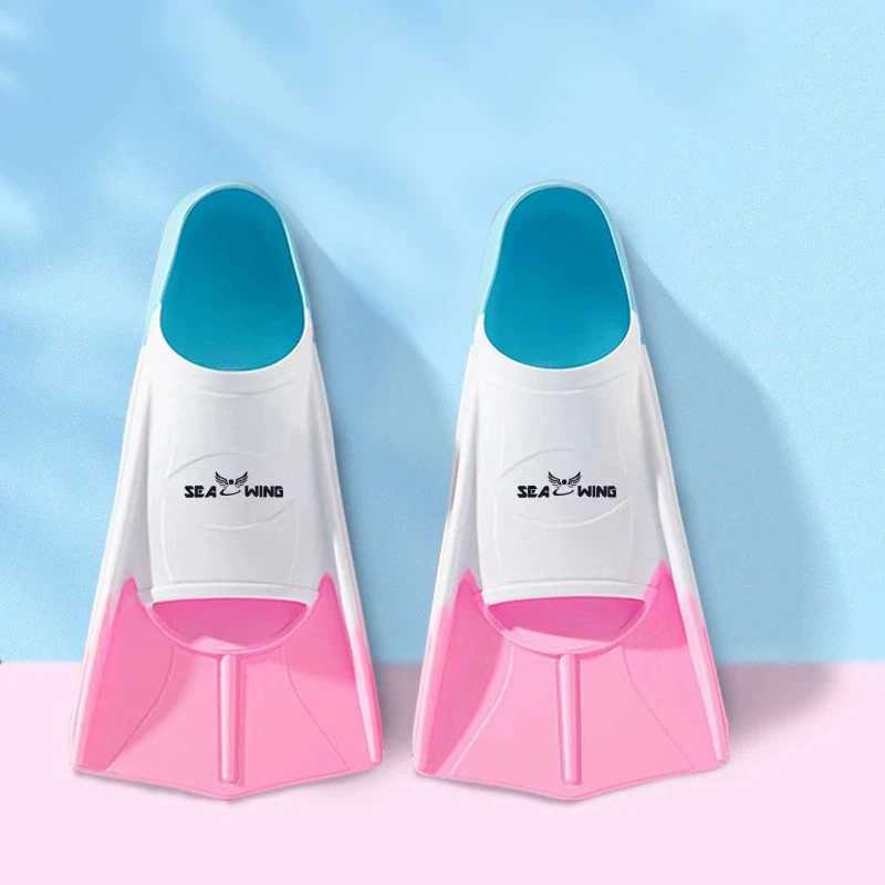 Swimming training fins wrapped around feet anti slip summer travel diving frog shoesY250412