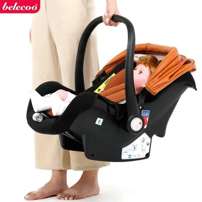 2025 New 3-in-1 Waterproof Pu Leather Luxury Baby Cart with Adjustable Car Seat Handle Mosquito Net Foot Cover W250411
