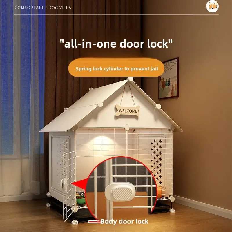 Dog cage small dog house one room one living room one bathroom dog villa indoor with a toilet for Bichon Teddy X250412