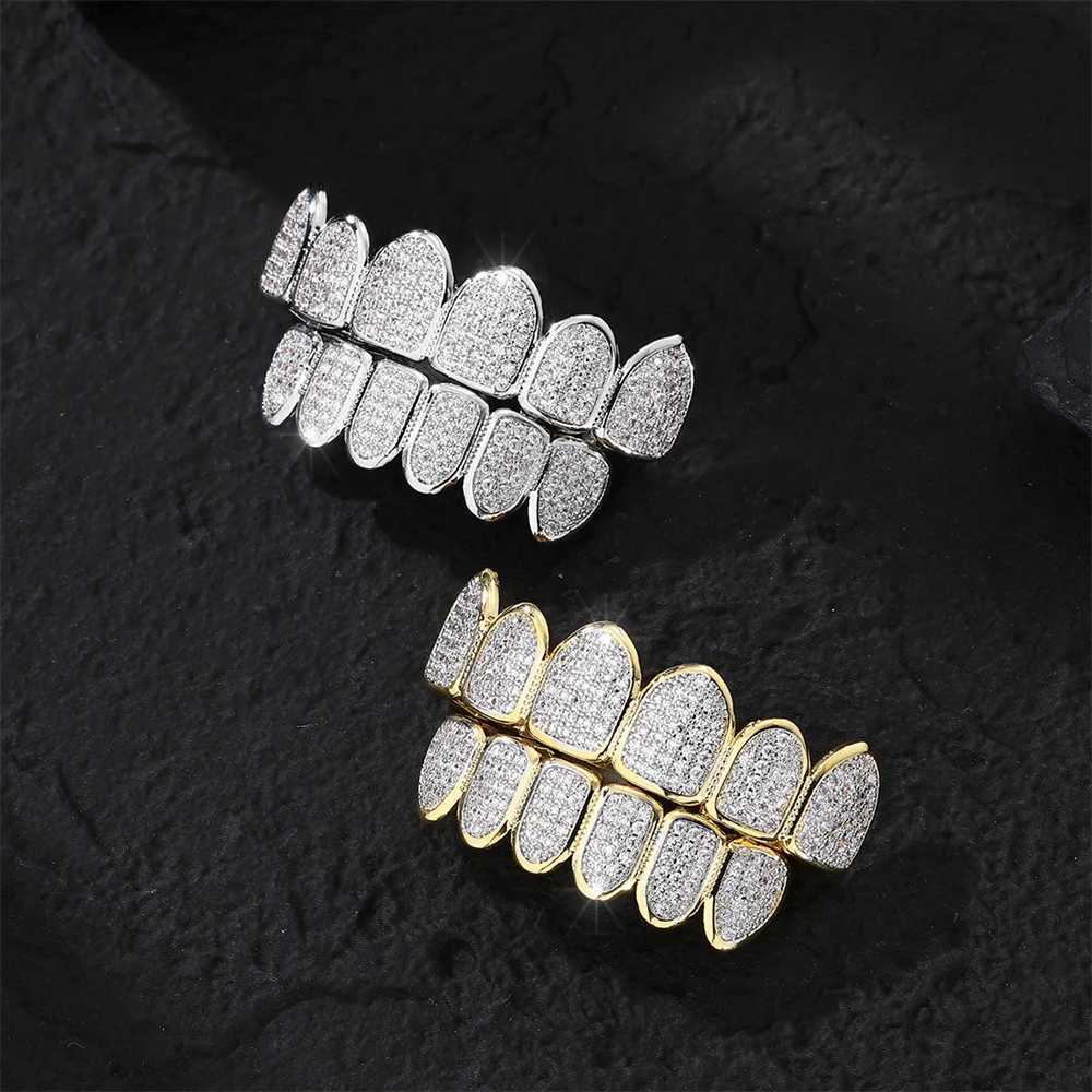 Feel Style Cool Teen Grilz Set suitable for neutral cubic zirconia bottom box packaged with hip-hop charm jewelry suitable for mens and womens gifts W