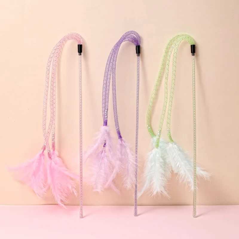 Cat Toys Cat Play Stick Bite Stick Cat Toys Interactive and Fun Cat Toys Bell Pet Products Y250412