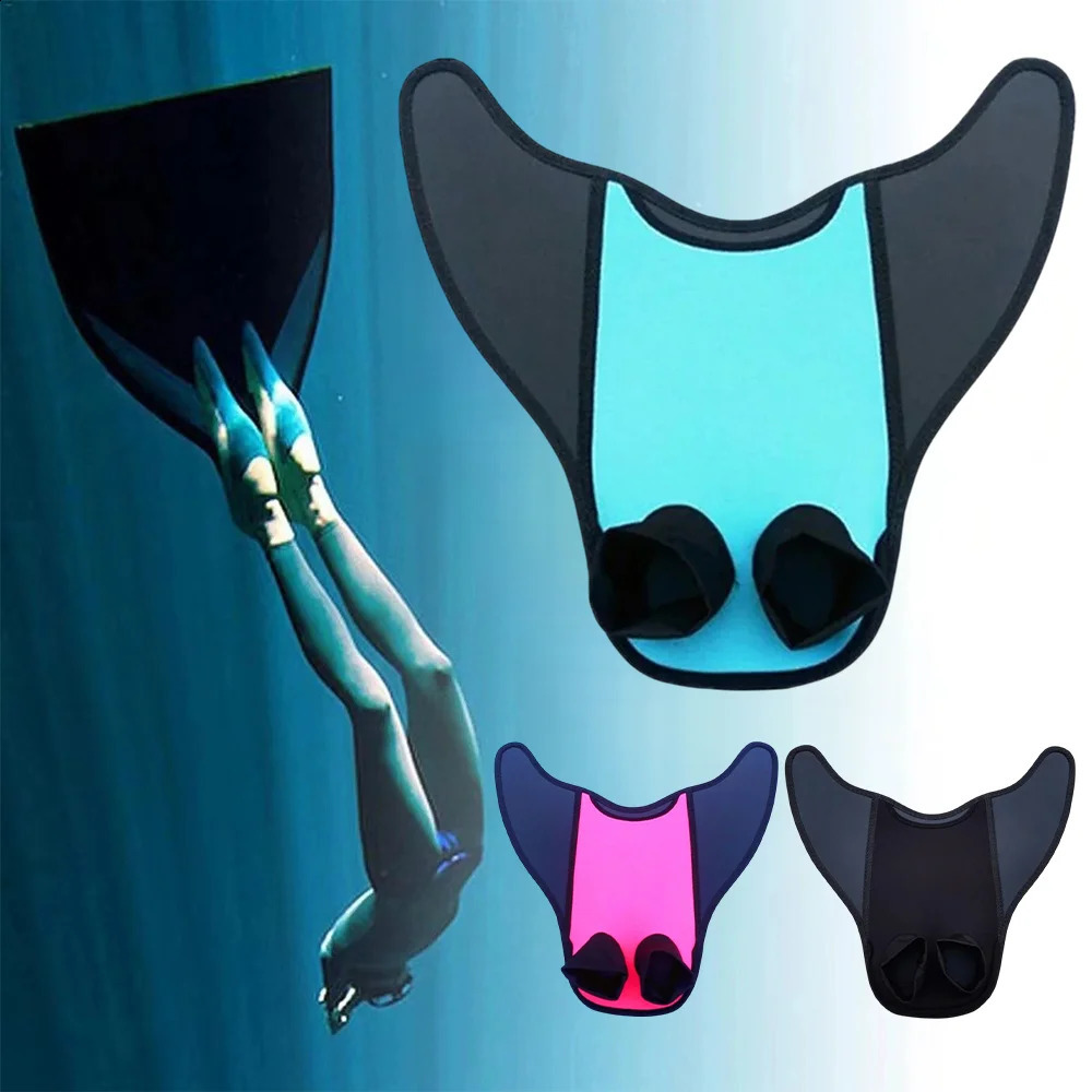 Pro Mermaid Monofin Kids Swim Training Fins Adult Diving Snorkeling Adjustable Strap Water Shoes 250411