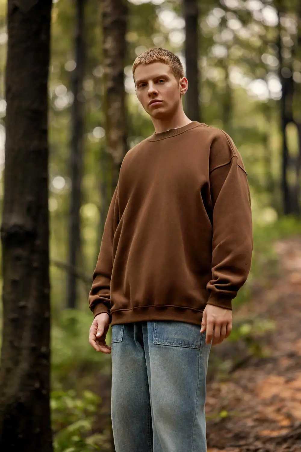 POD customization Custom DIY 400GSM Warm mens Oversized Drop Shoulder Pullover Top Solid Color Hoodies Sweatshirt Male Winter with fleeceT251112