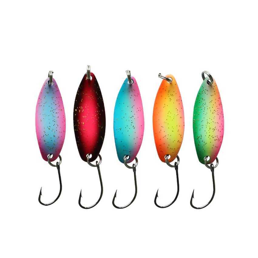 2pcs 3.2g/4.5g Fishing Lures Pesca Fishing Tackle Bass Bait Artificial For Fishing Spoon Trout Bait Z250411