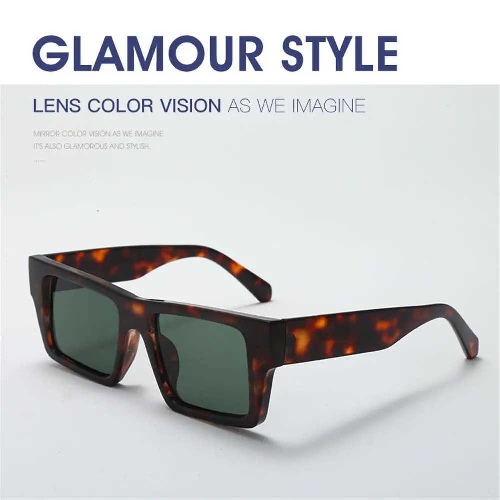 UV40 Y2K Street Shooting Colorful Frame Sun Glasses Shades Square SunglassesC250412