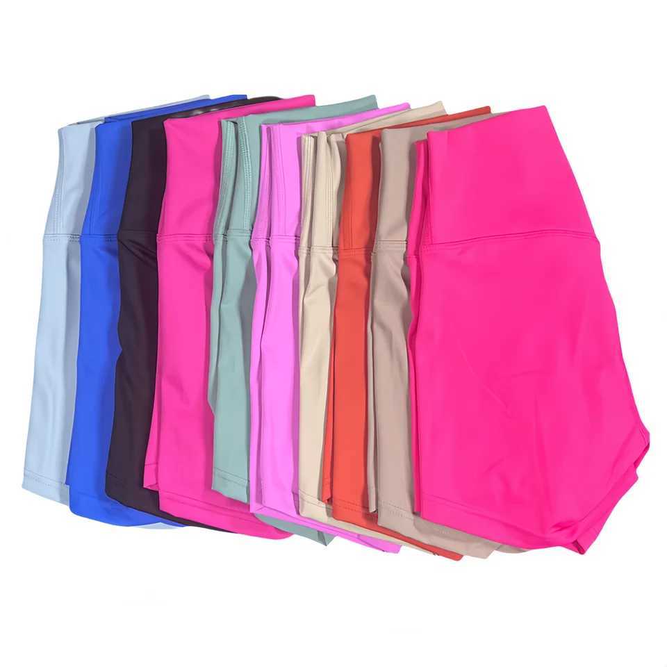 Womens sports yoga shorts high waist hip lift fitness running cycling 3-point short quick drying womens yoga shorts Y250412