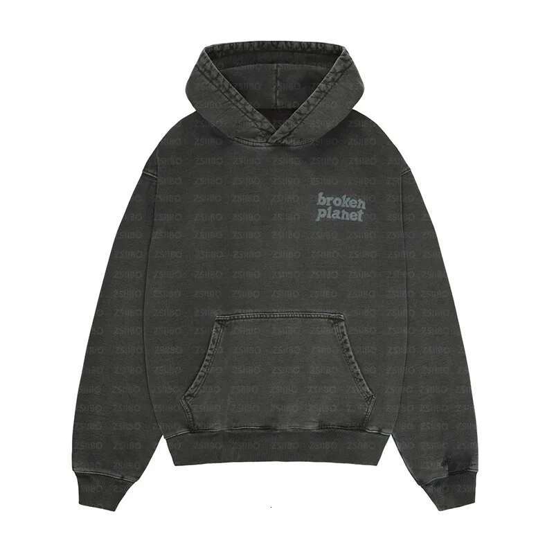 Casual New American Personality Print Fashion Washed Cloth Vintage Hooded Y2k Warm Street Sport Pants Top Suit Autumn And Winter