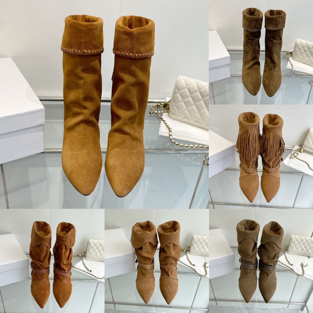 Designer shoes Women's denim boots Luxury suede leather Fashion isabel balskee Snow Winter sneaker Womens Ankle boot isabelle Bekett walk shoe