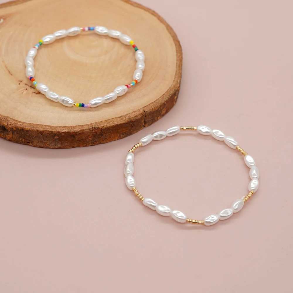 Go2boho New In Minimalist Thin Imitation Pearl Bead Bracelet Summer Fashion Chic Women JewelryC250411
