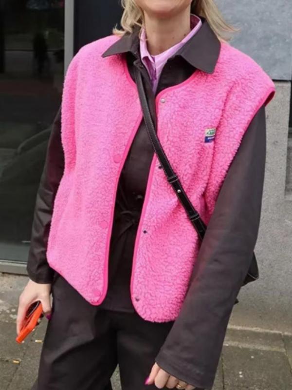 Designer Women's Jackets Fashionable Sweet Girls Necessary Thick Lamb Wool Plush Cardigan Comfort High Collar Warm Jacket For Autumn Cotton