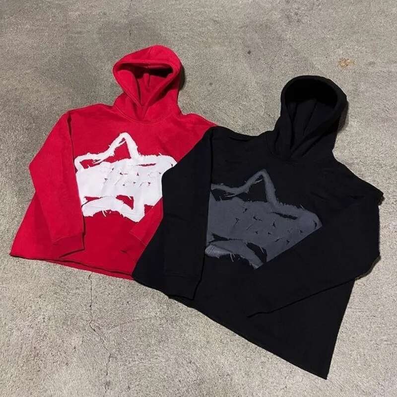 Haruku Hip Hop Star Foam Pattern Loose All Match Long Sleeved Pullover Sweatshirt Oversized Hoodie Men Women Streetwear