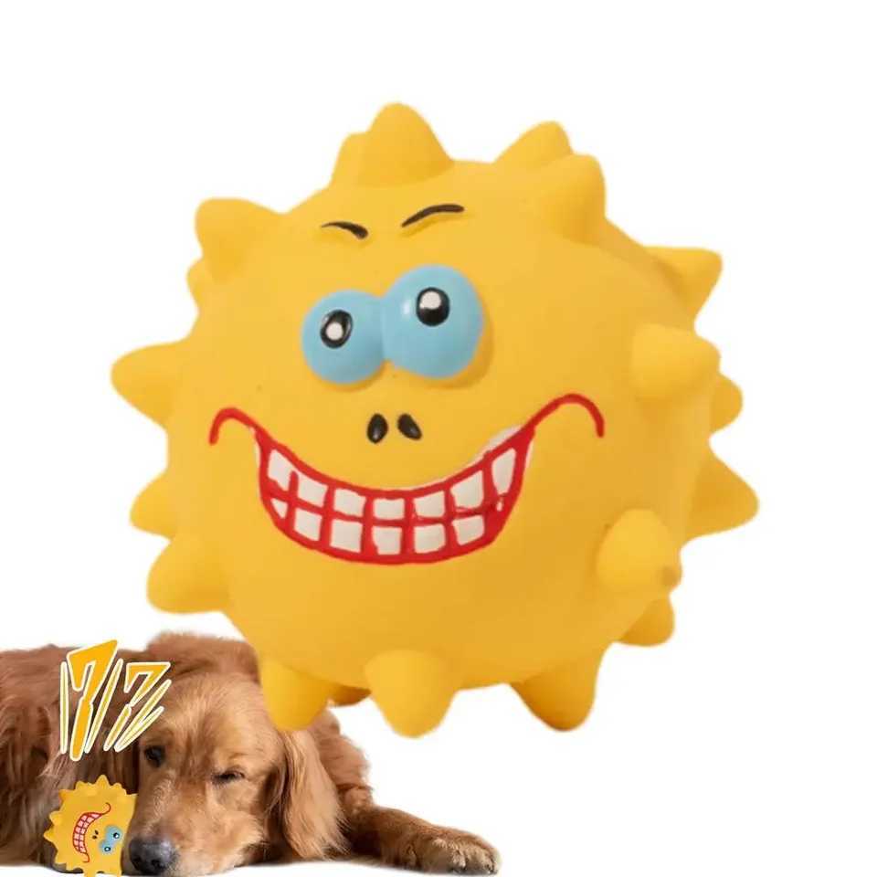 Latex squeezing pet dog interactive chewing toy small dog bite resistant teeth cleaning toy plush chewing toy dog supplies Z250412