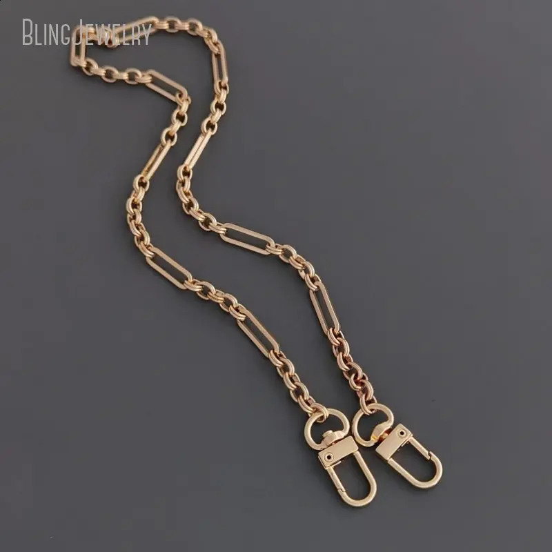 10 keychain clasps short gold colored chain links necklace amulet holder necklace statement gift Danielle jewelry 250409