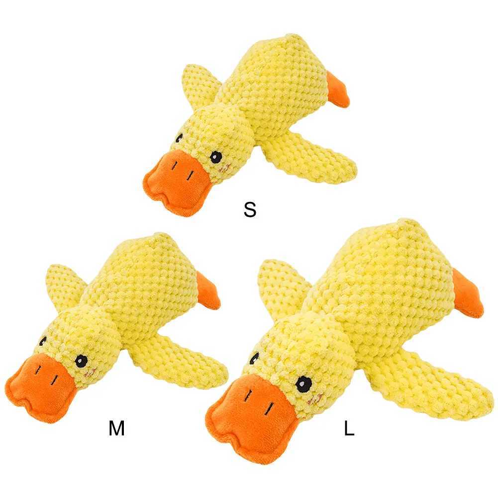 High Quality Dog Town Quiet Duck Pet Plush Toy with Stunning Sound Calming Duck Dog Toy Pillow Dog Toy Stuffed Animal Chewing Toy T2504012