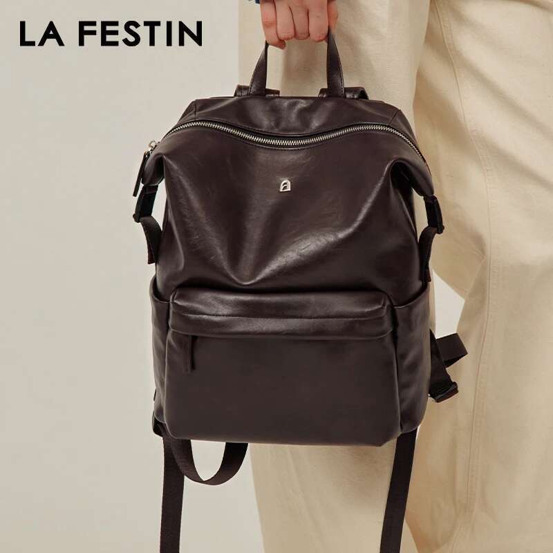 LA FESTIN Original Trend Backpack Women Fashion Leather School Brand Large Capacity High Quality Bag