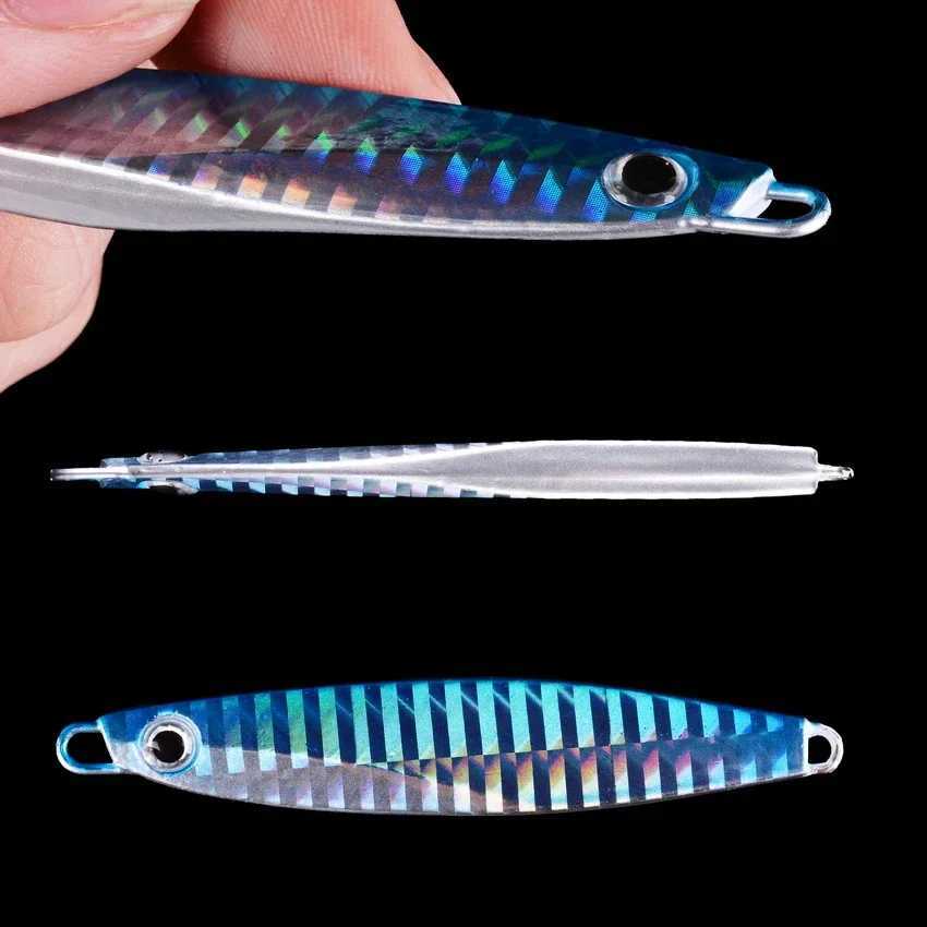 22PCS Glow Jigging Fishing Lures Set 40g 30g 20g 17g 10g 7g Shore Drag Cast Jigging Spoon Fishing Lures Artificial Bait Tackle Z250411