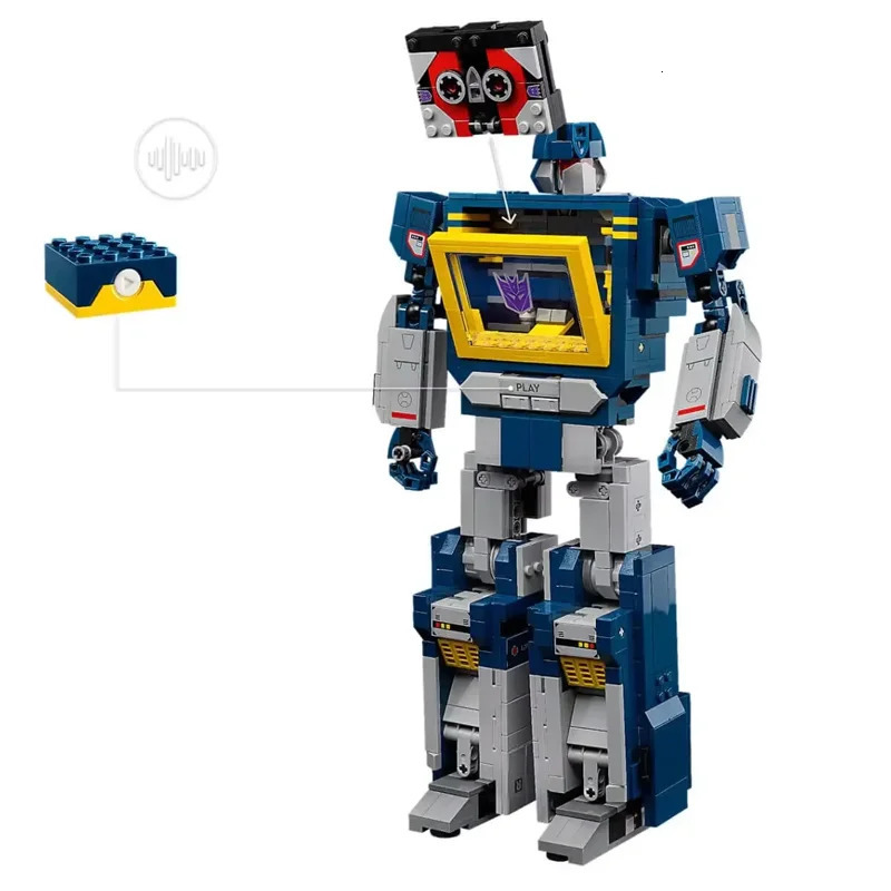 Technical Blue Robot Model Building Blocks Creative Truck Car Mech Bricks Assembly Toys Boys Gifts Collectors Edition 251112