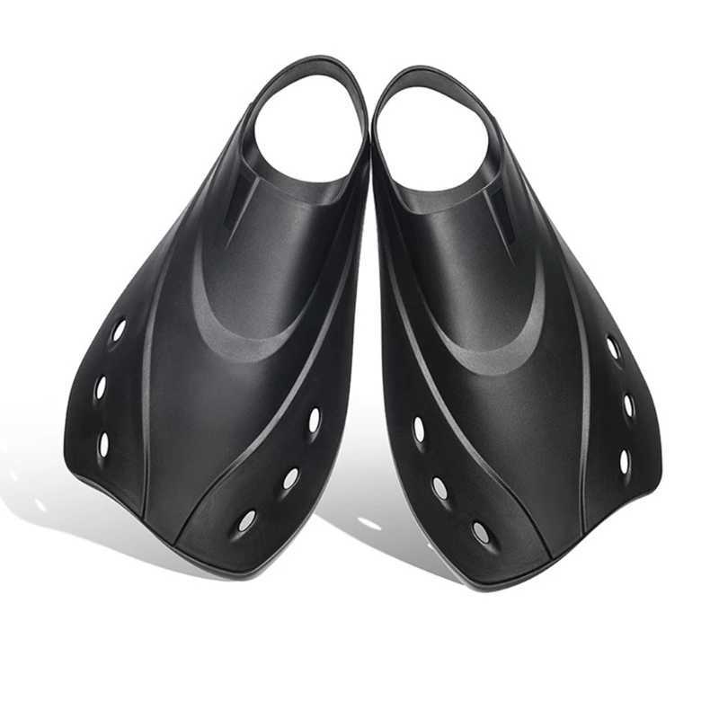 Adult short light full foot pocket travel size short blade fin flap used for snorkeling scuba diving swimming and direct transportationY250412