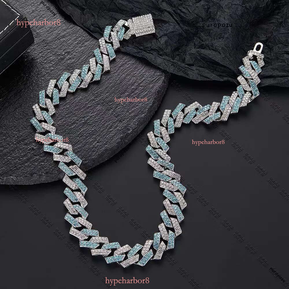 vvs moissanite cuban k chain for men 15MM wide 2 row prong iced out dia necklace rapper rock personalize hip hop mens jewelry woman gift