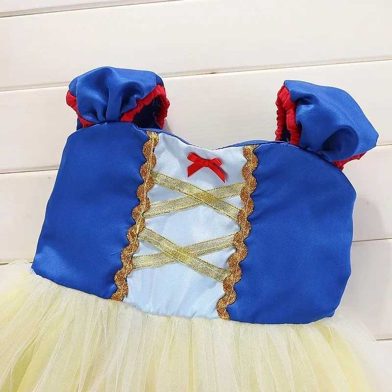 Disney Baby girl snow-white dress childrens classic princess birthday party fancy dress Halloween role-playing costume childrens clothingXJ250411