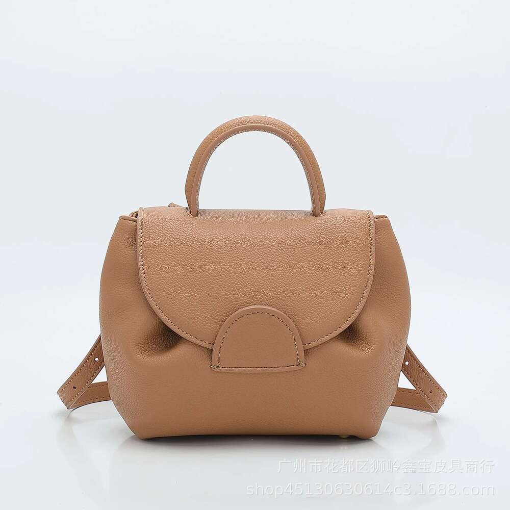 French Niche Design Handbag Lychee Pattern Contrasting Pig One Shoulder Crossbody Smig Face Bag Small Size