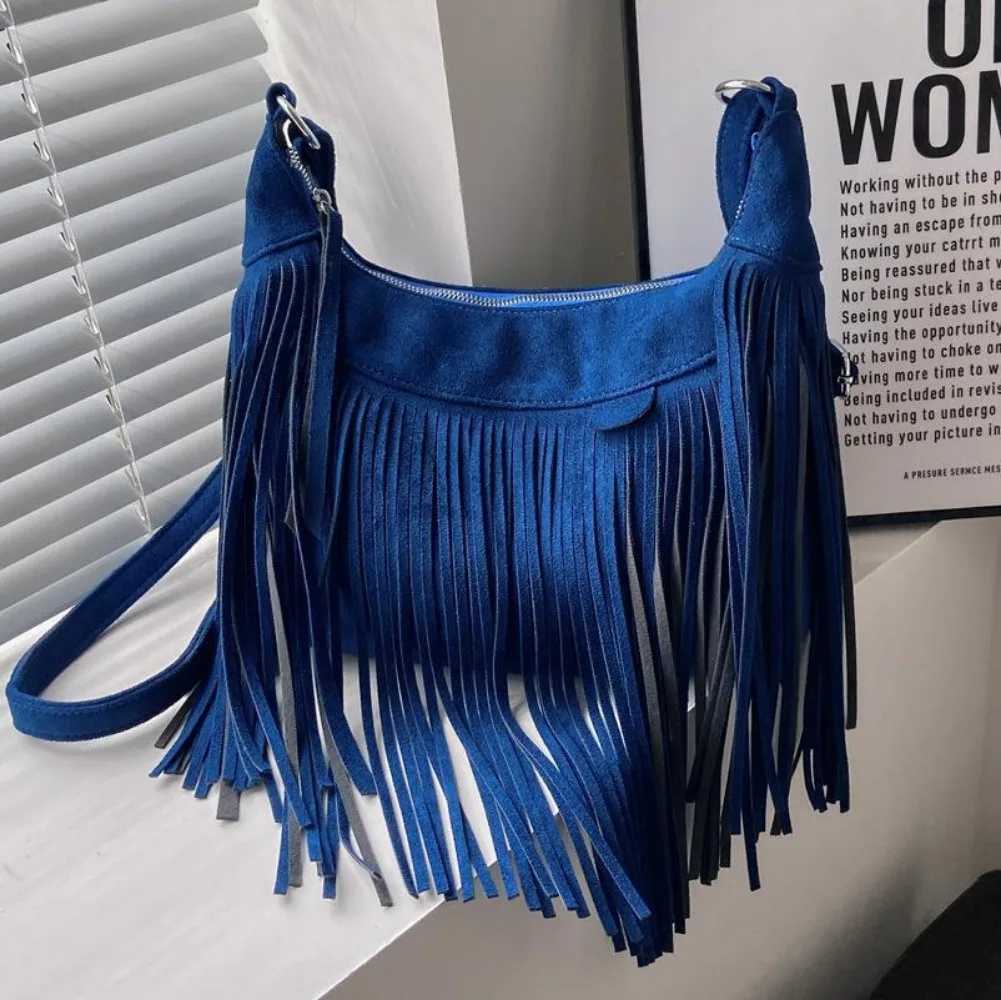 Nichle Design 2024 Womens Bag Rereo Shoulder Cross Bag Womens Tassel Bucket Handbag Fi Wallet HandbagXJ250412