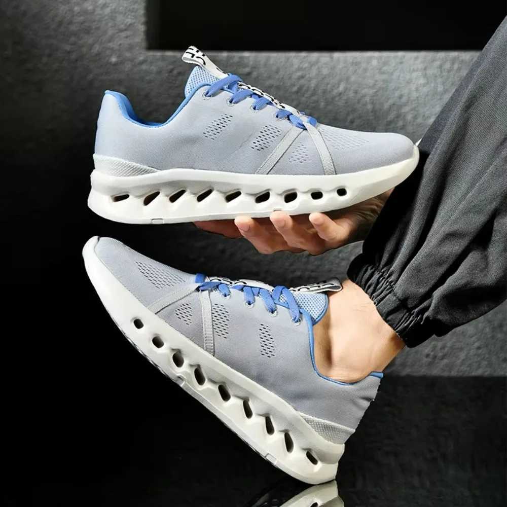 2025 New Fashion Cushio Running Shoes Mens Lightweight Casual Shoes Non-slip Wear Sports Shoes Breathable Mesh Cloth Shoes Z250411