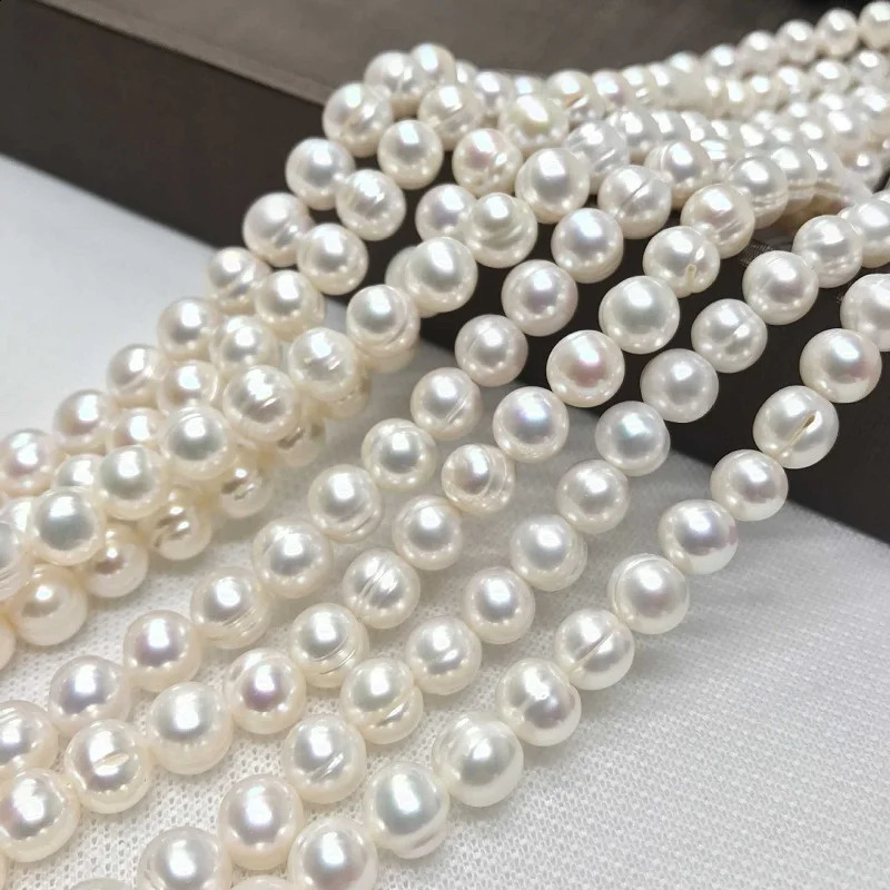 8-9mm Natural Freshwater Pearl 925 Sterling Silver Choker Necklace For Women Jewelry Gift 250407
