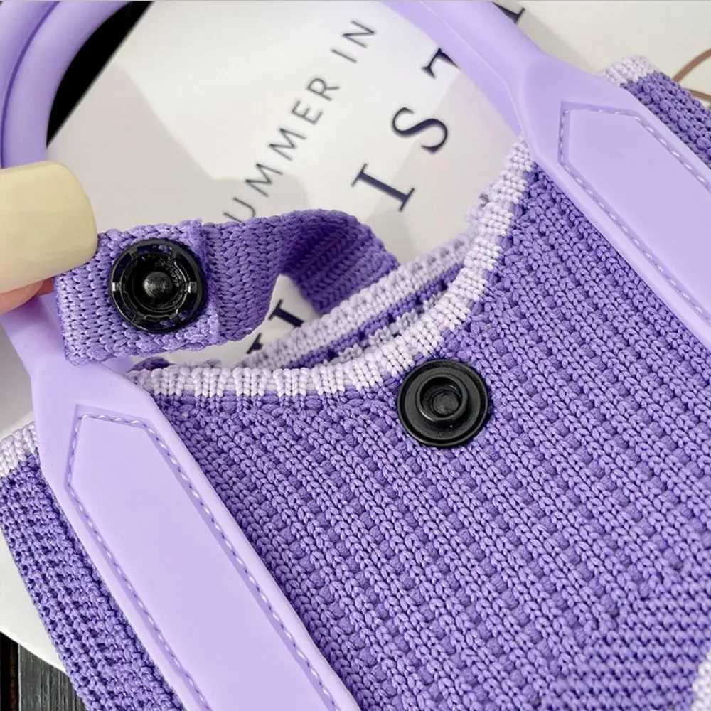 Handbag Wallet and Handbag Knitted Mini Mobile Party Bag Womens Korean Versi Sweet Love Shoulder BagXJ250412