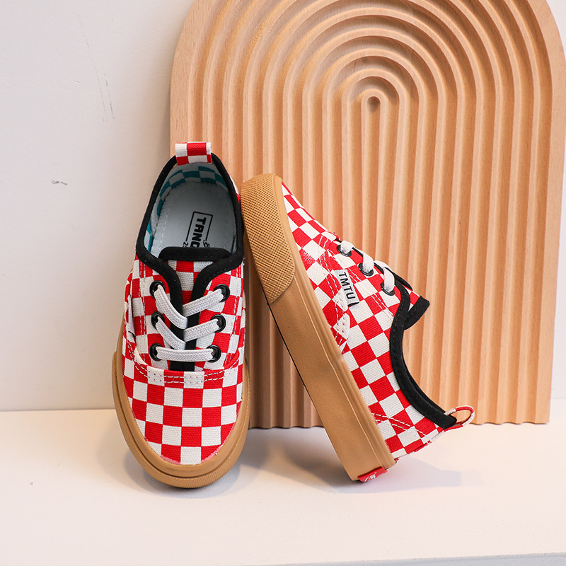 Children's Canvas Shoes 2025 New Fashion Kids Sneakers Breathable Kidszworld Boys and Girls Low-top Casual Shoes Size 25 - 37 K0246