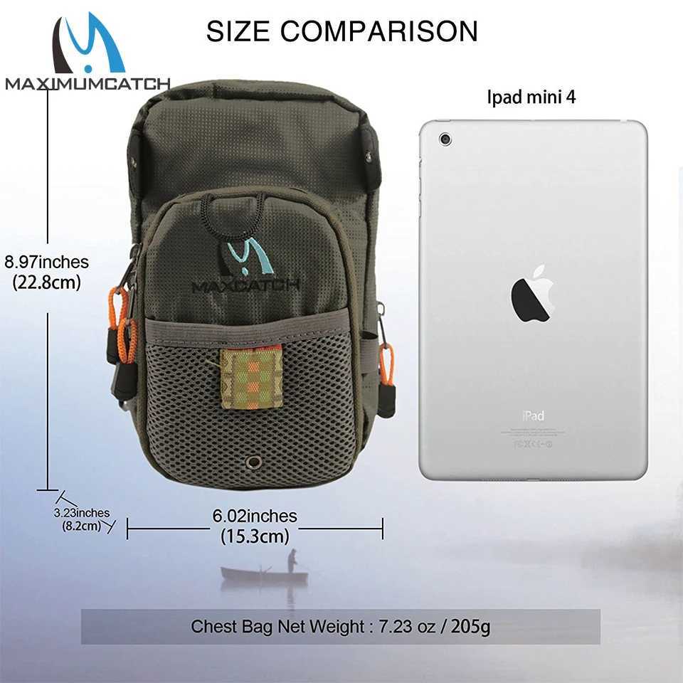 Maximumcatch Fly Fishing Bag Fishing Chest Pack Fly Bag With Five Fishing Tool Accessories Z250411