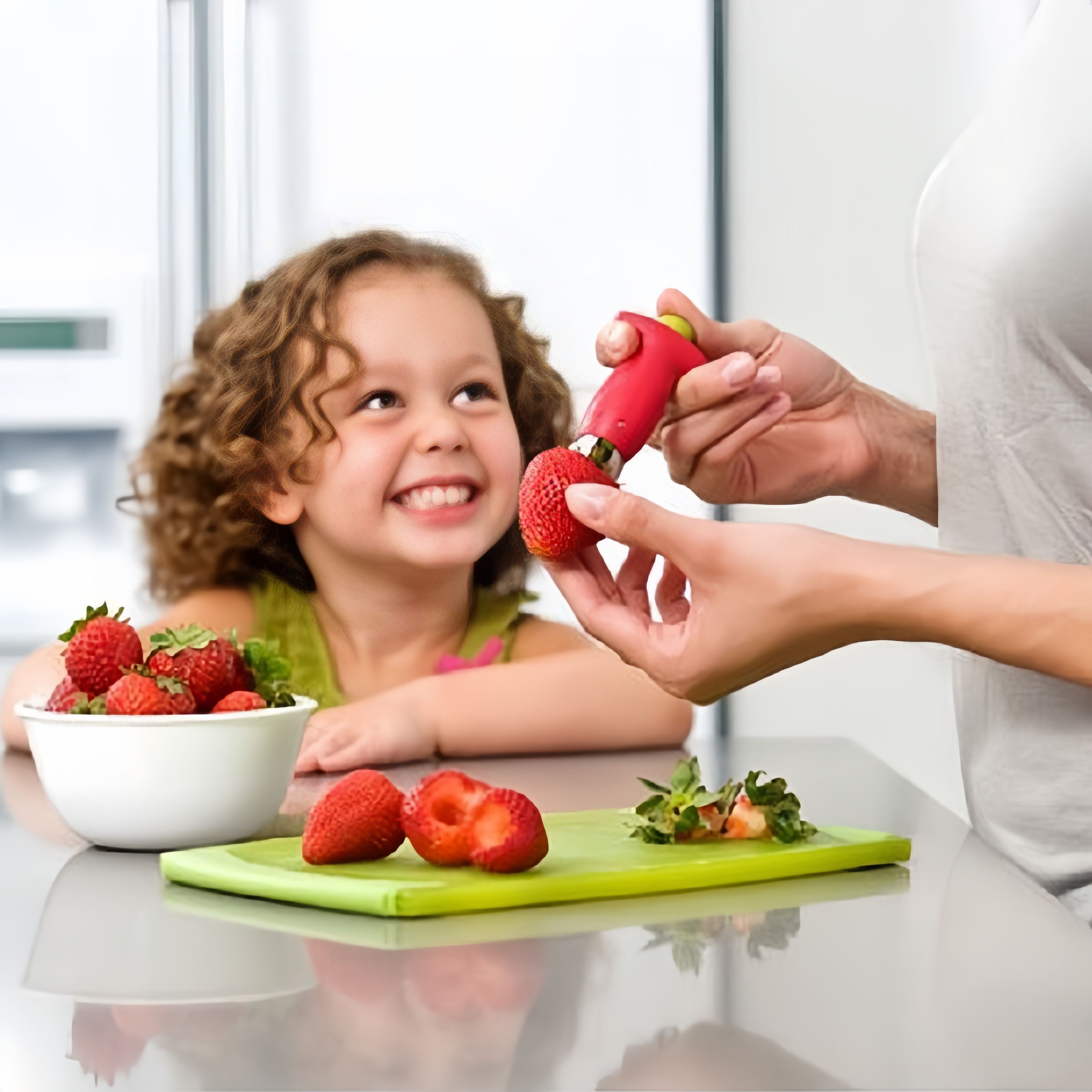 Strawberry Stem Remover Picker Huller Tool Stainless Steel Device Tomato Leaf Picking Core Home Kitchen Tools W0436