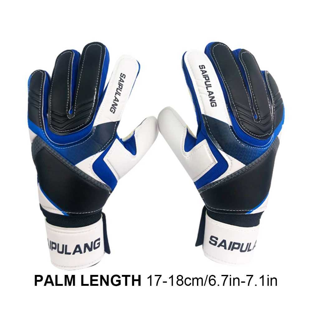 Professional goalkeeper gloves adult and childrens football goalkeeper gloves anti slip thick latex goalkeeper gloves finger protectionXJ250412