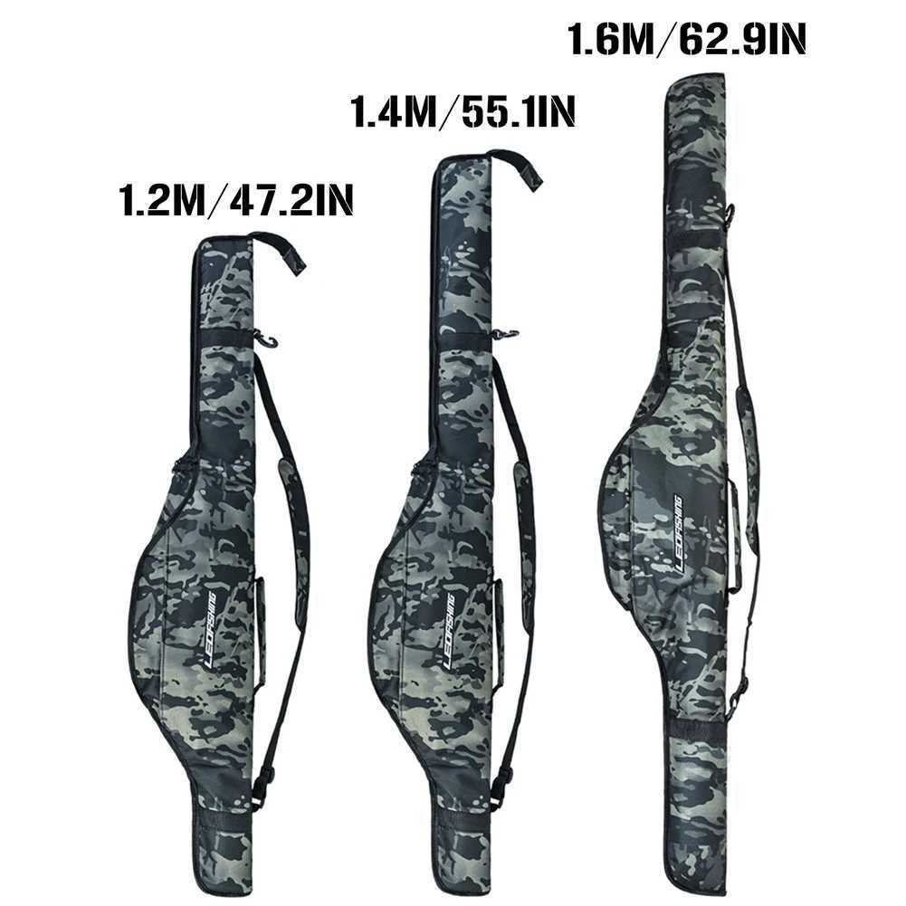 120/140/160CM Fishing Bag Portable Folding Fishing Rod Storage Bag Fishing Pole Gear Tackle Tool Carry Case Carrier Fishing Tool Z250411