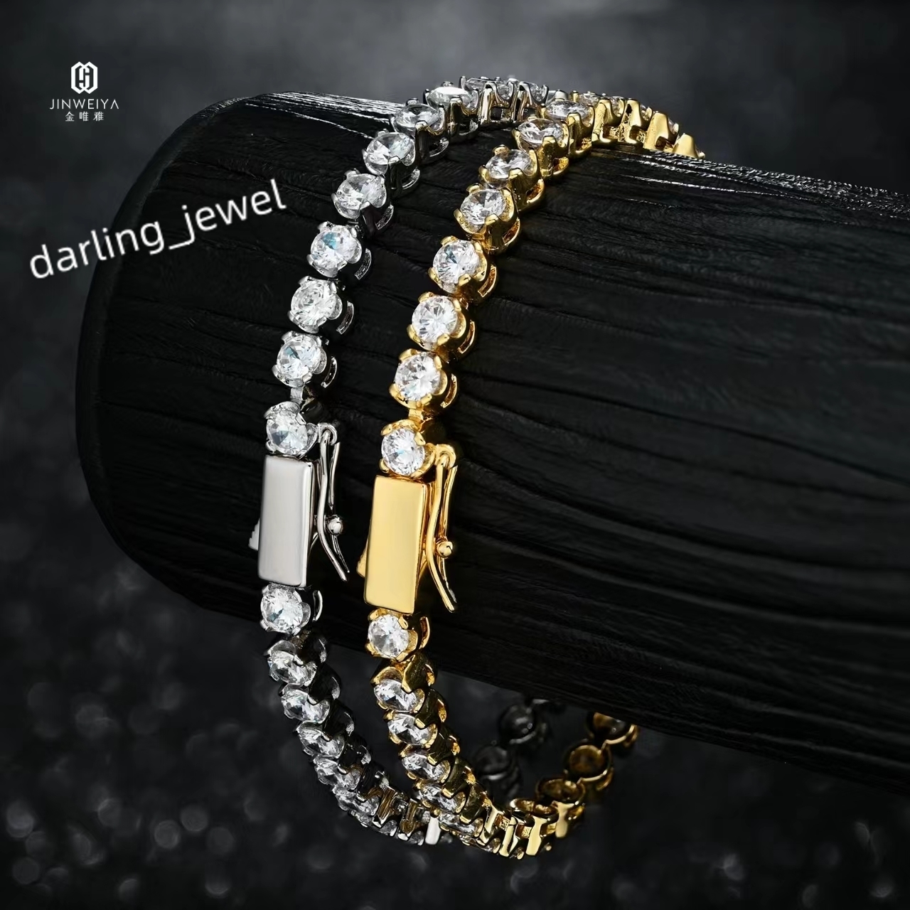 Manufacturer GRA Approval Classic Bracelet 925 Silver 5A Moissanite Tennis Bracelet Gift for Couple