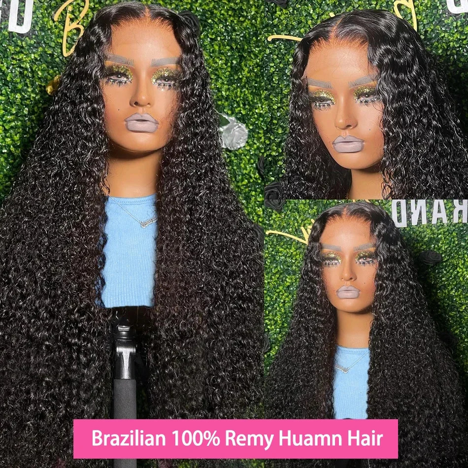 13x6 Hd Lace Frontal Wig Deep Wave 250 Density Curly Human Hair 100% Preplucked Water Wave Front Wigs For Black Women Brazilian 250409