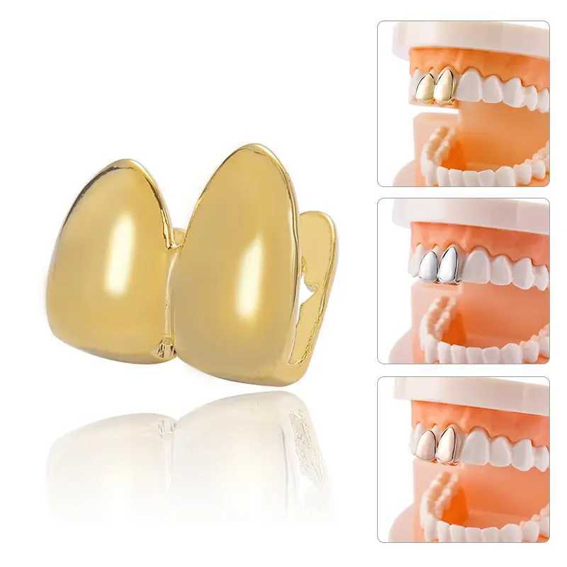 Hip Hop Teen Grilz Mens Gold Silver Monochrome Teeth Grilz Hat Dental Grill Punk Rap Singer Halloween Role Playing Teeth Hat W250412