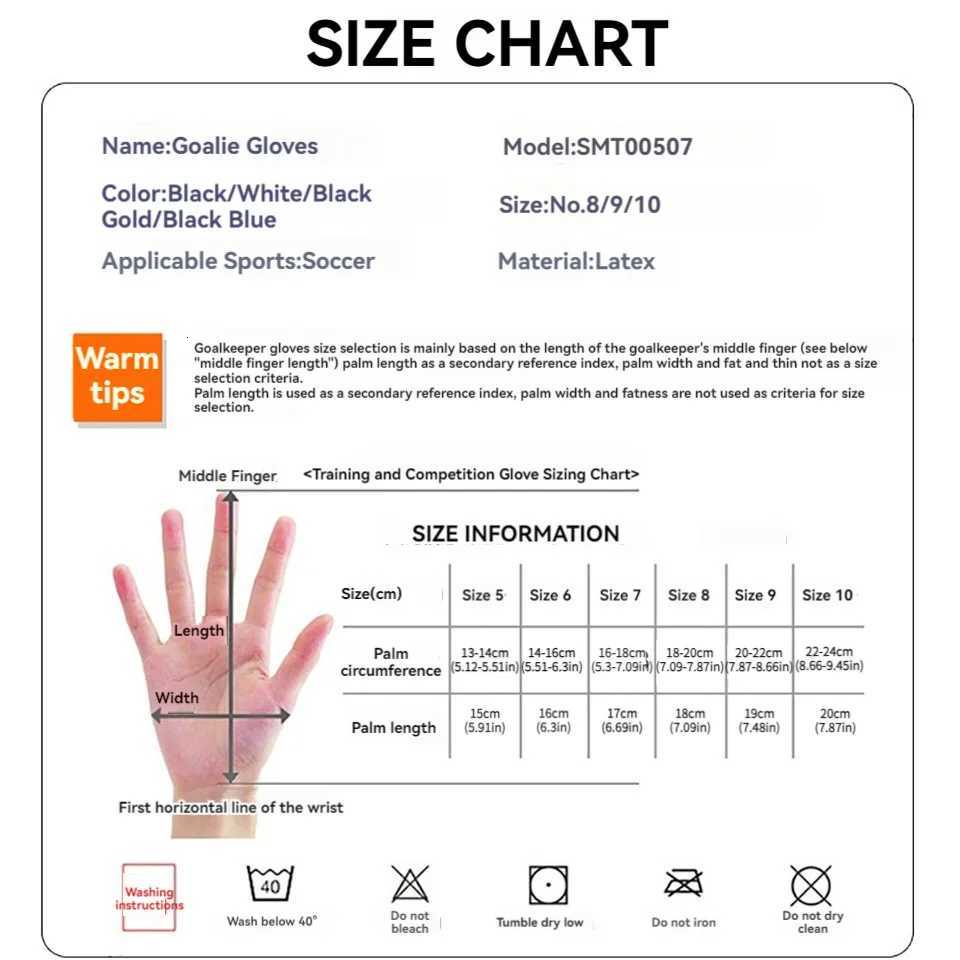 LOOGDEEL Professional Goalkeeper Gloves Football Sports Finger Protect Anti-slip Training Adult Child Soccer Goalkeeper GlovesW251112