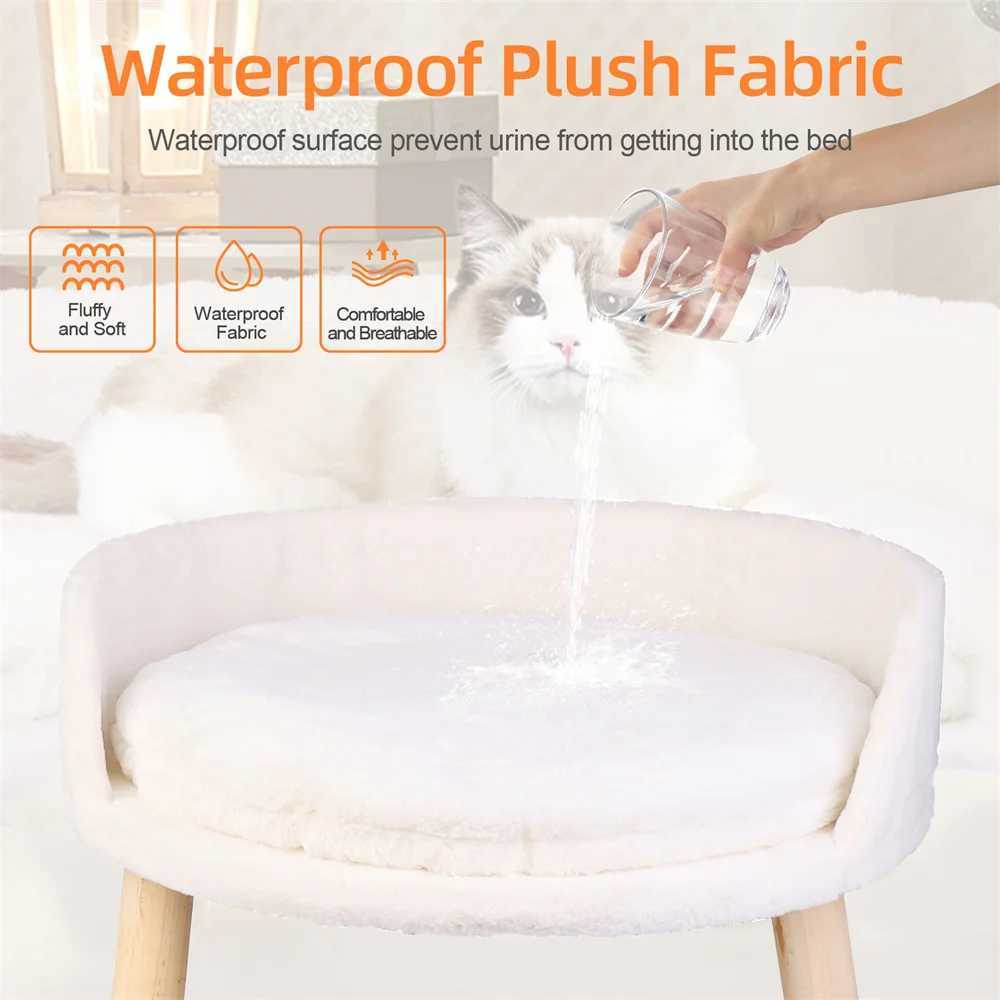 Super soft elevator dog cat sofa bed sofa pet dog chair back seat stool lounge with detachable waterproof pad X250412
