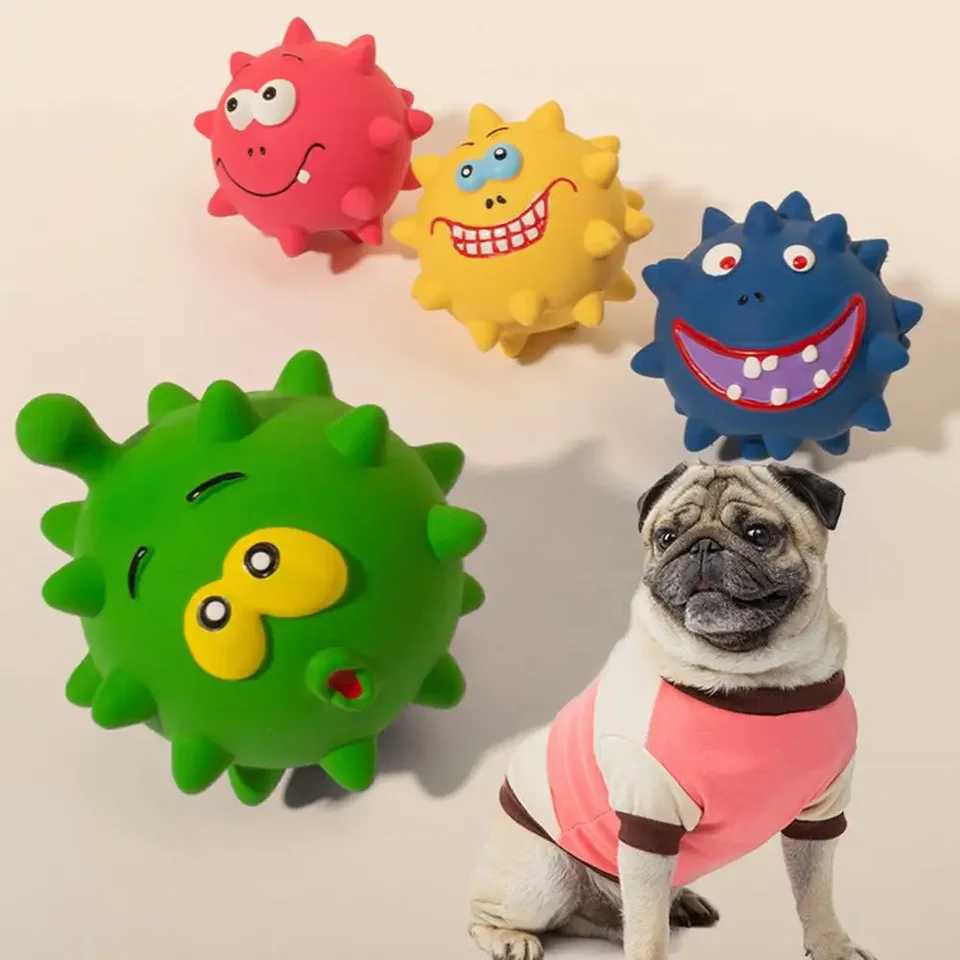 Latex squeezing pet dog interactive chewing toy small dog bite resistant teeth cleaning toy plush chewing toy dog supplies Z250412