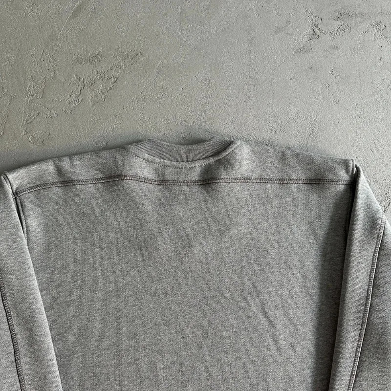Kroen Embroidery Basic Sports Sweatshirts Outside Stitch Stripe Hoodie Men Women Black Gray Loose Sweatshirts Pullovers 251112