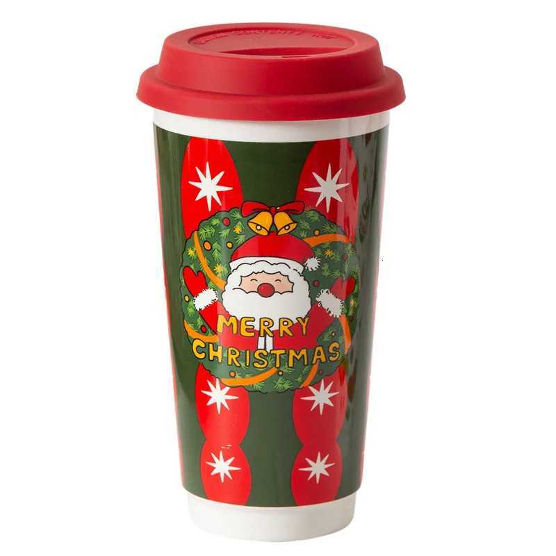 Christmas Christmas Gift Ceramic Mugs Office Cup Home Use Water Cup Cute Coffee Cup Birthday Present Lovely Souvenir Drinkware Y251112