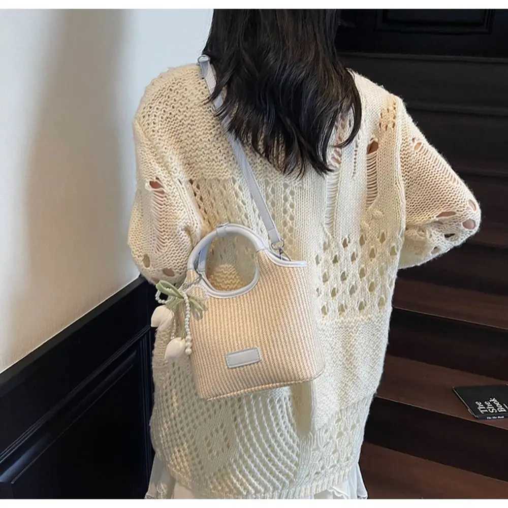 Adjustable Strap Tote Bag Casual Large Capacity PU Shoulder Bag Lightweight Women Handbag For Travel Work Beach Gym StoreT2511112