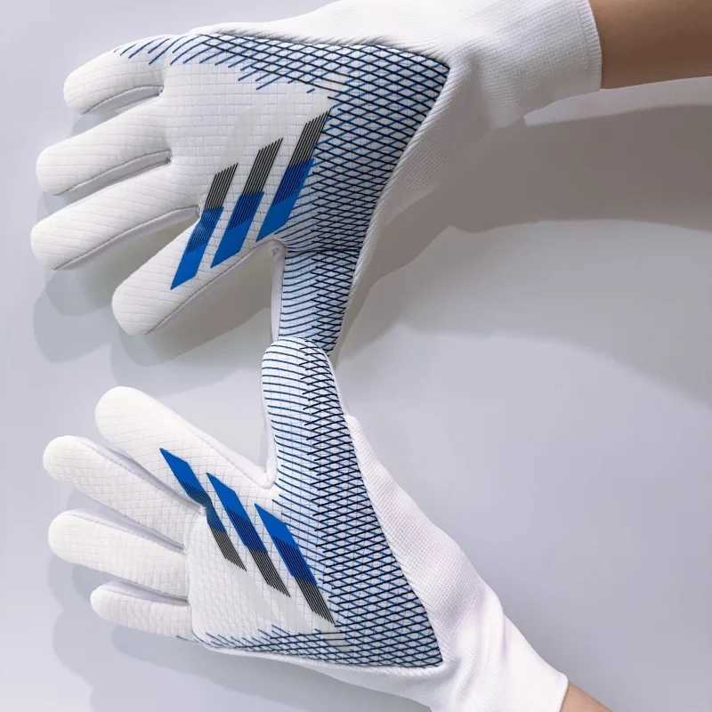 Football goalkeeper gloves latex anti slip finger protection football comparison training adult goalkeeper gloves bindingXJ250412