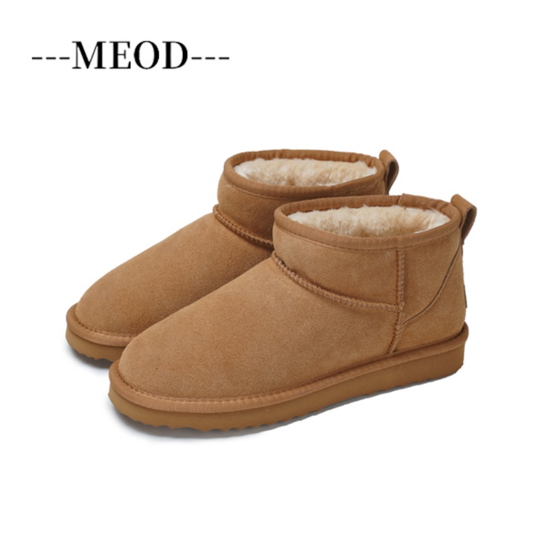 D.Hive designer shoes Autumn new free shipping female versatile student cowhide warm and fleece anti slip short snow boots for woman size 36-42