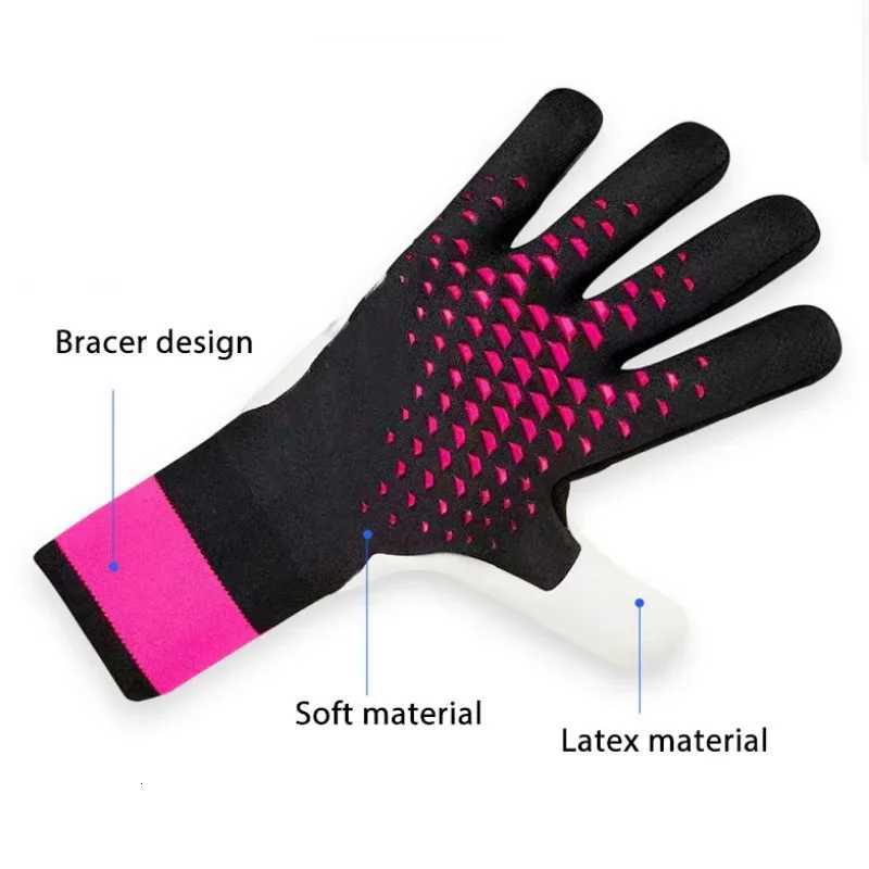 HOT Children Adults Latex Football Goalkeeper Gloves Soccer Training Gloves Anti-slip Wear-resistant Wrist Guard Goalie GlovesW251112