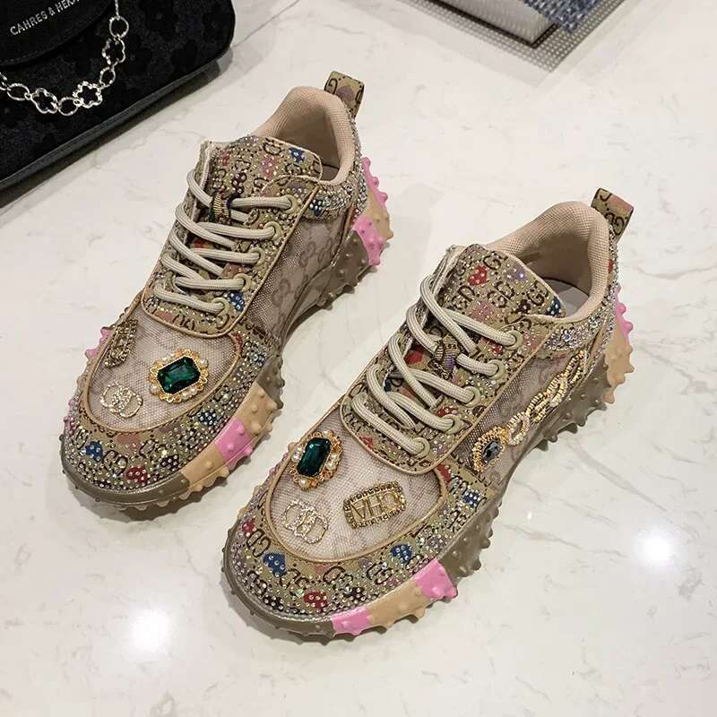 2025 New Women's Outdoor Platform Vulcanized Designer Fashion Sports Shoes