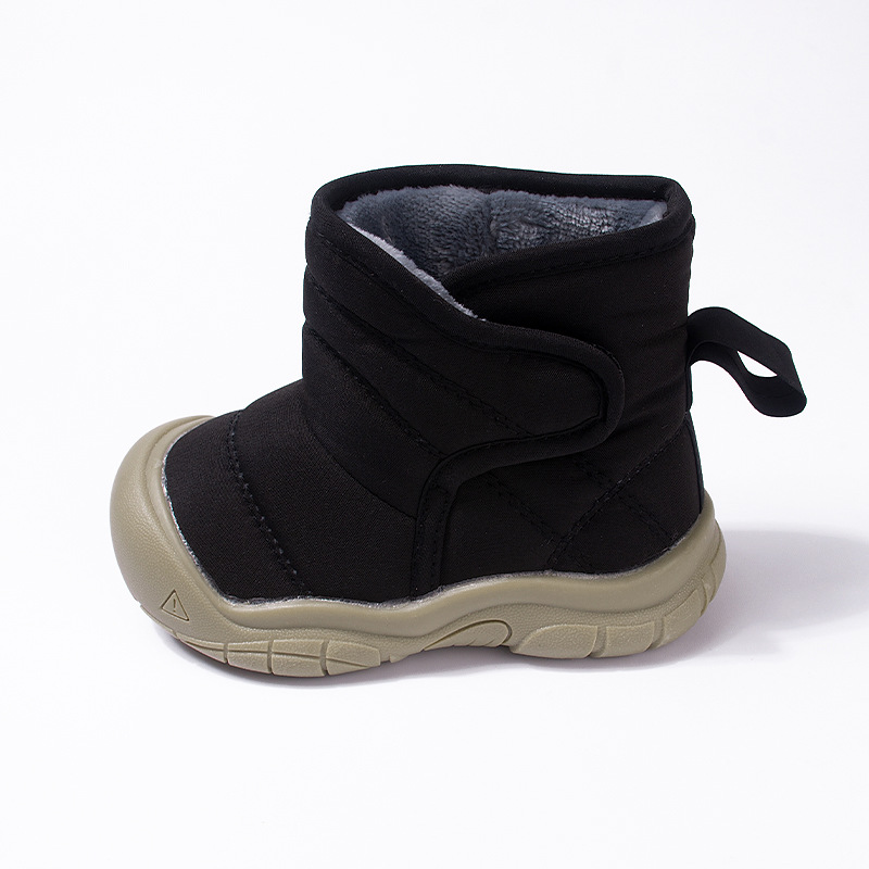 Winter Baby Cotton Shoes Toddler Waterproof Snow Boots Kids Solid Color Short Boots Kidszworld Boys Girls Daily Travel Shoes In Winter Sizes 21 - 26 K