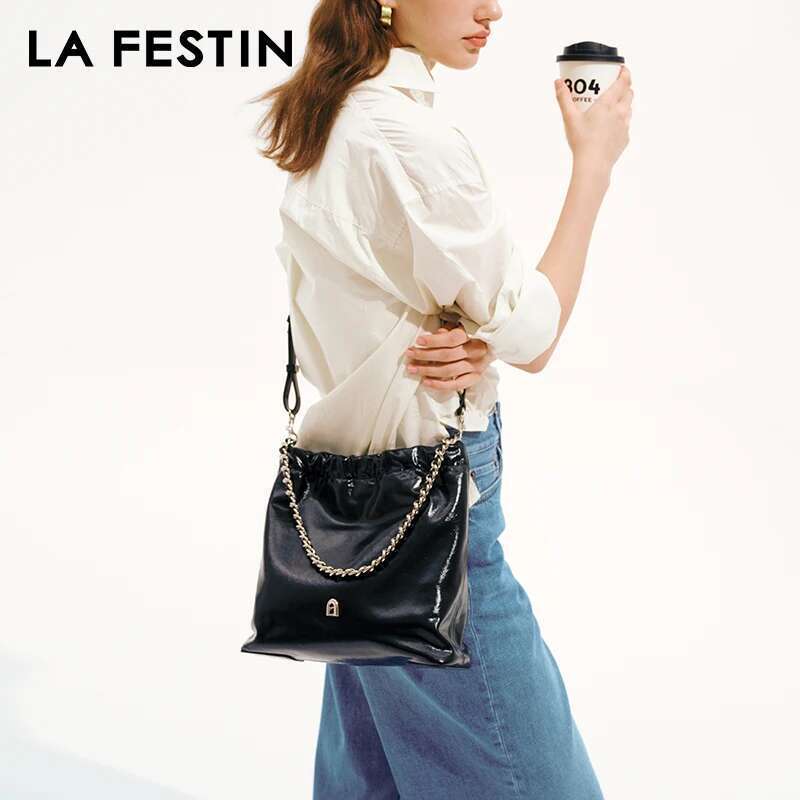 LA FESTIN Original Brand Women's Tote Bag Chain Crossbody Designer Summer Shoulder Bag