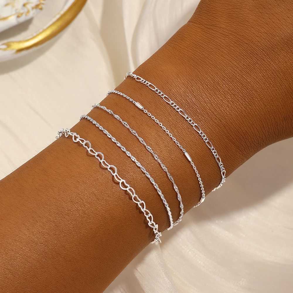 CANNER Bracelet 925 Sterling Silver Womens Chain DIY Bracelet Smooth Surface Pulseras Mujer Silver Gold Jewelry Armband ClassicC250411